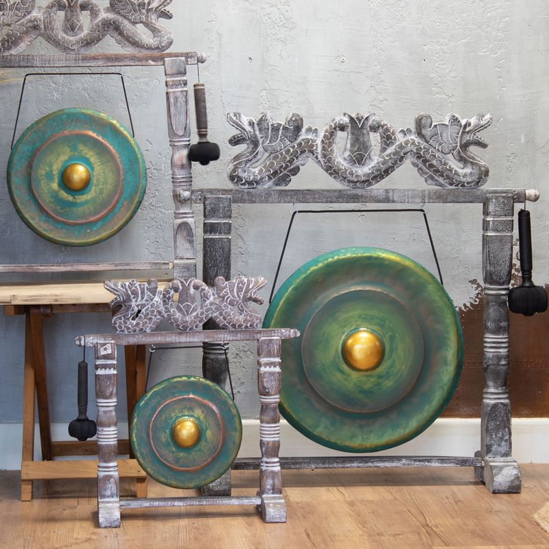 Mittlerer Gong auf Stativ - 50 cm - Greenwash