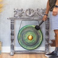 Mittlerer Gong auf Stativ - 50 cm - Greenwash