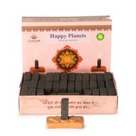Packung mit 104 natürlichen Räuchersteinen und Brenner – Happy Planets – Ritual Bricks
