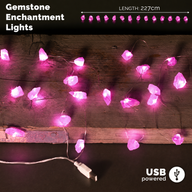 Großhandel Rosenquarz-Edelsteinlichter
