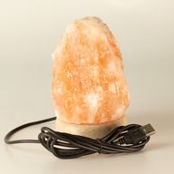 Qualitäts-USB-Natursalzlampe - 11,5 cm (mehrfarbig)