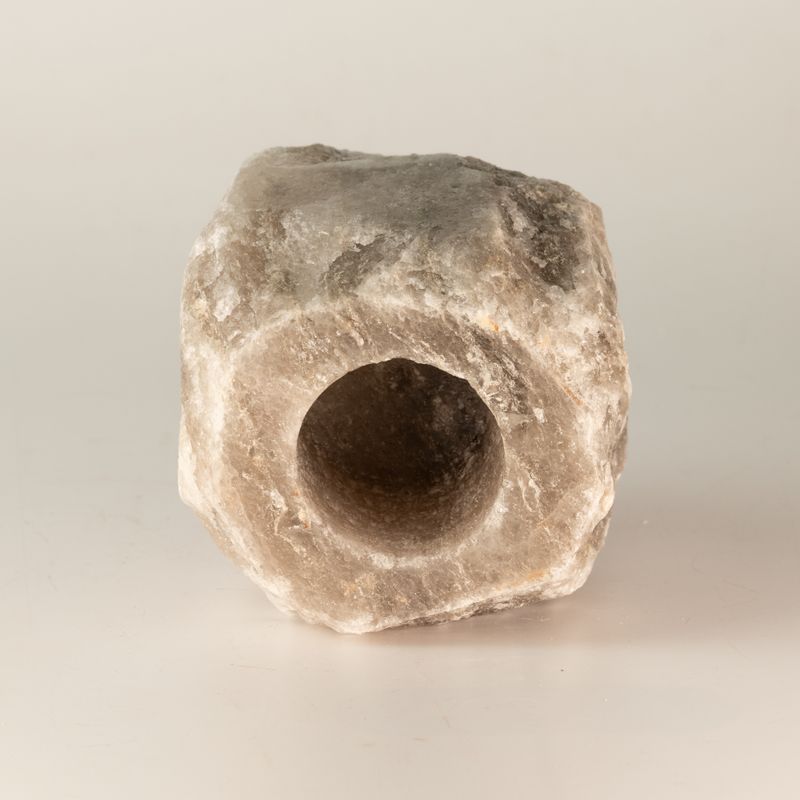 Grauer Salzkerzenhalter 600-800 g