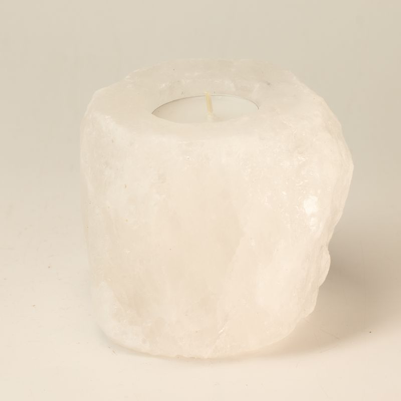 Kristallfelsen Himalaya-Salz Kerzenhalter 600-800 g