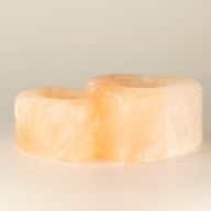 Doppeltes Herz Salzkerzenhalter 1 kg