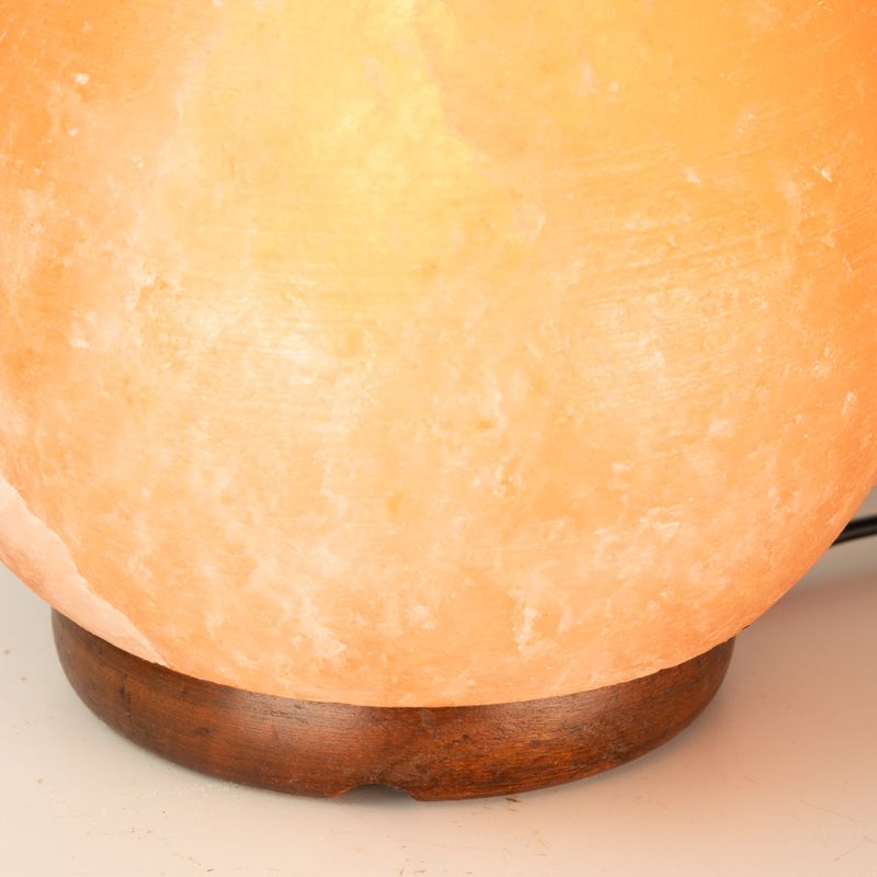 Salzlampe Kugel - Großer Holzsockel 3-4 kg