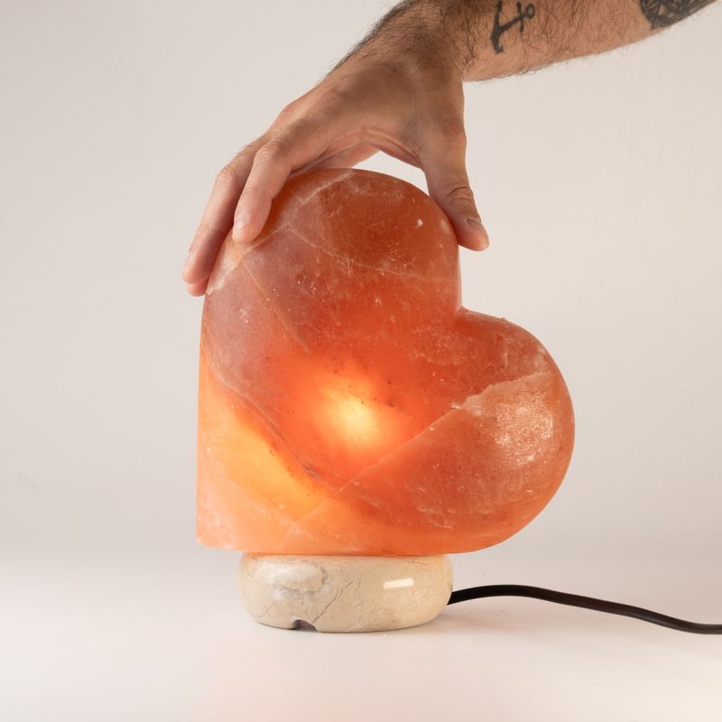 Handgefertigte Salzlampe - Herz