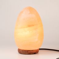 Salzlampe Ei - Holzsockel