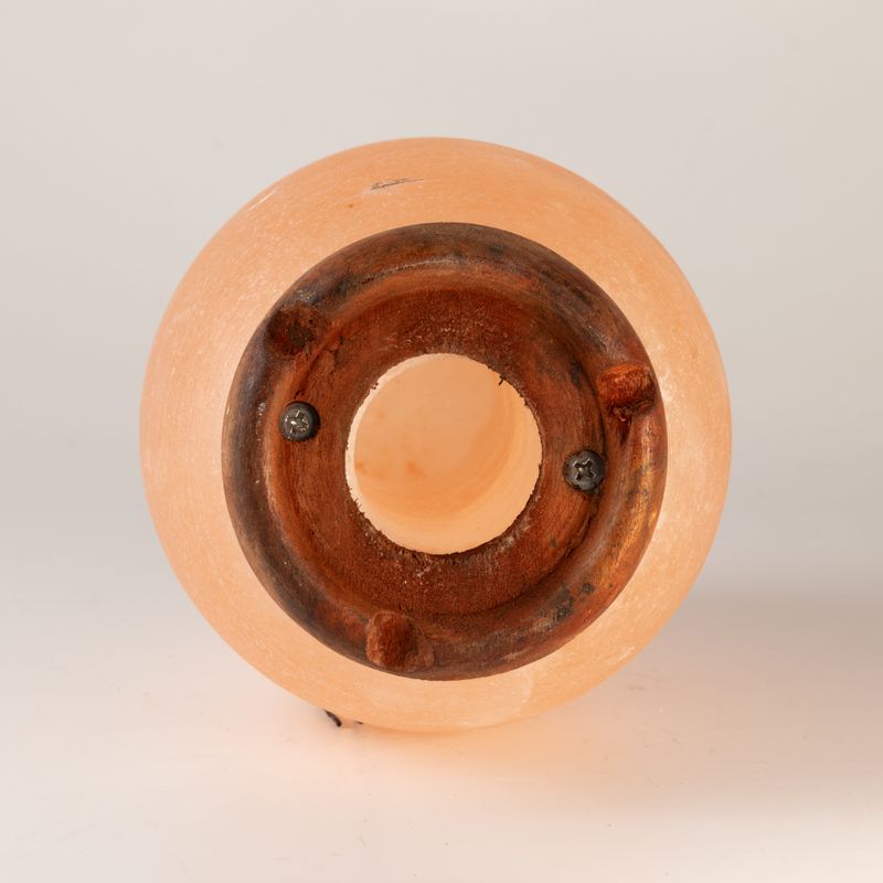 Salzlampe Ei - Holzsockel