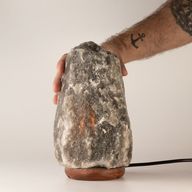Graue Himalaya-Salzlampe aus Natursalz - 3-5 kg