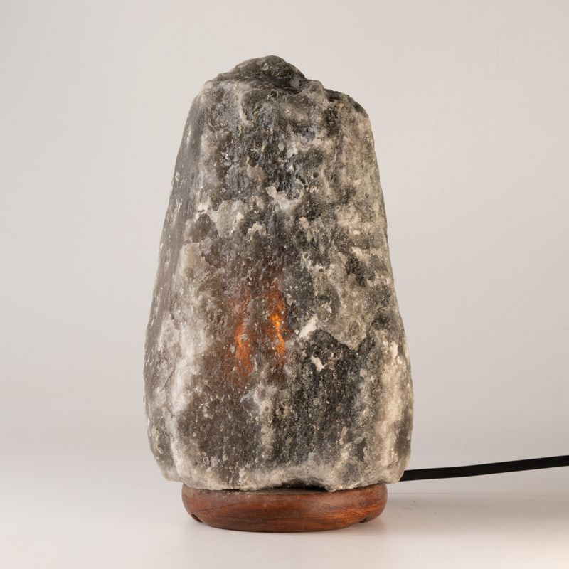 Graue Himalaya-Salzlampe aus Natursalz - 3-5 kg