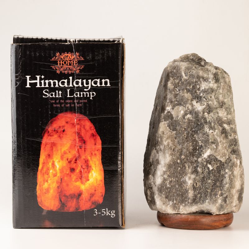 Graue Himalaya-Salzlampe aus Natursalz - 3-5 kg