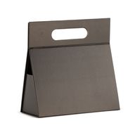 Flach verpackte Geschenkbox - Handbox (20x10x20 cm) - Schwarz