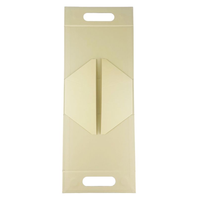 Flach verpackte Geschenkbox - Handbox  (20x10x20cm) - Elfenbein
