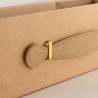 Faltbare Geschenkbox - Weinbox-Form (33,5x10x10,5 cm) - Brown Craft