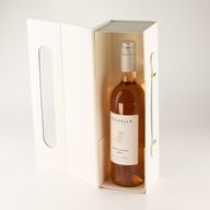 Flach verpackte Geschenkbox - Weinbox-Form (33,5×10×10,5 cm) - Weiß