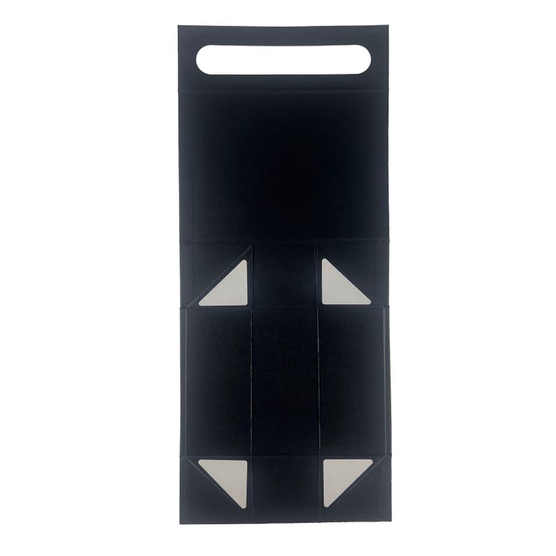 Flach verpackte Geschenkbox - Medium-Geschenkkorb (24x18,2x8 cm) - Schwarz