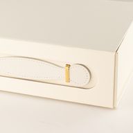 Flach verpackte Geschenkbox - Medium Geschenkkorb (24x18.2x8cm) - Weiß