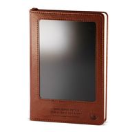 Intention Notizbuch - LCD-Wischbildschirm - Braun Lederoptik - Messingblatt - 80 Blätter