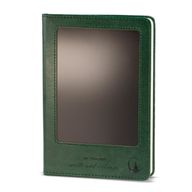 Intention Notizbuch - LCD-Wischbildschirm - Grüner Leder-Effekt - Messingblatt - 80 Blätter