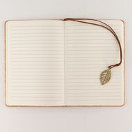 Intention Notizbuch - LCD-Wischbildschirm - Korkleder-Effekt - Messingblatt - 80 Blätter