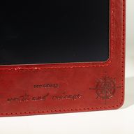 A5 Intention Notizbuch - LCD-Wischbildschirm - Lederoptik in Rot - 80 Blätter