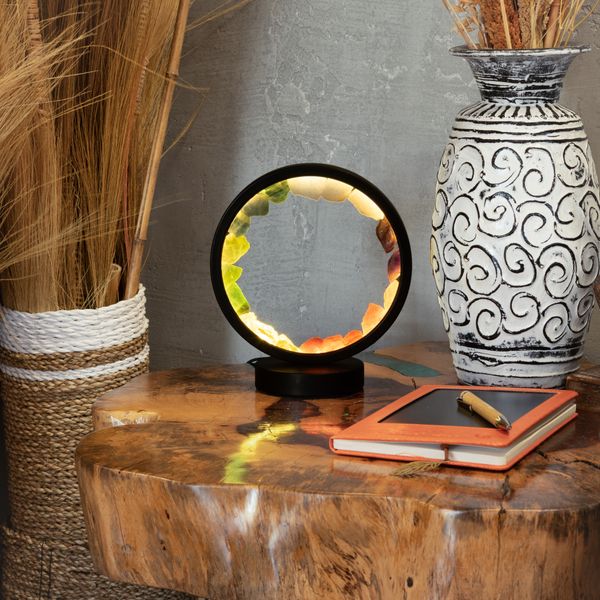 Edelstein-Halo-Lampe