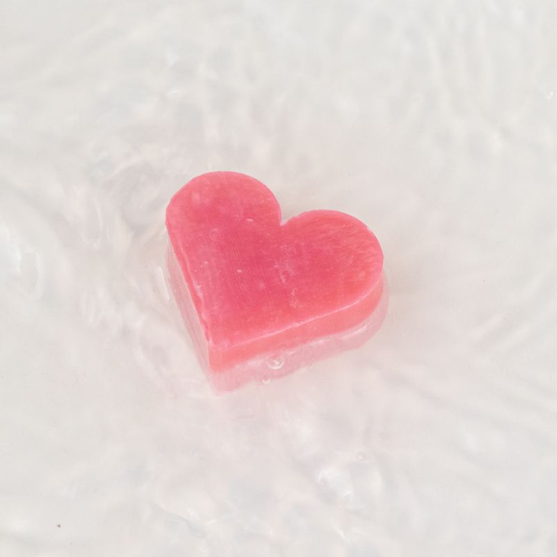 Herz-Gästeseifen - Wilde Rose