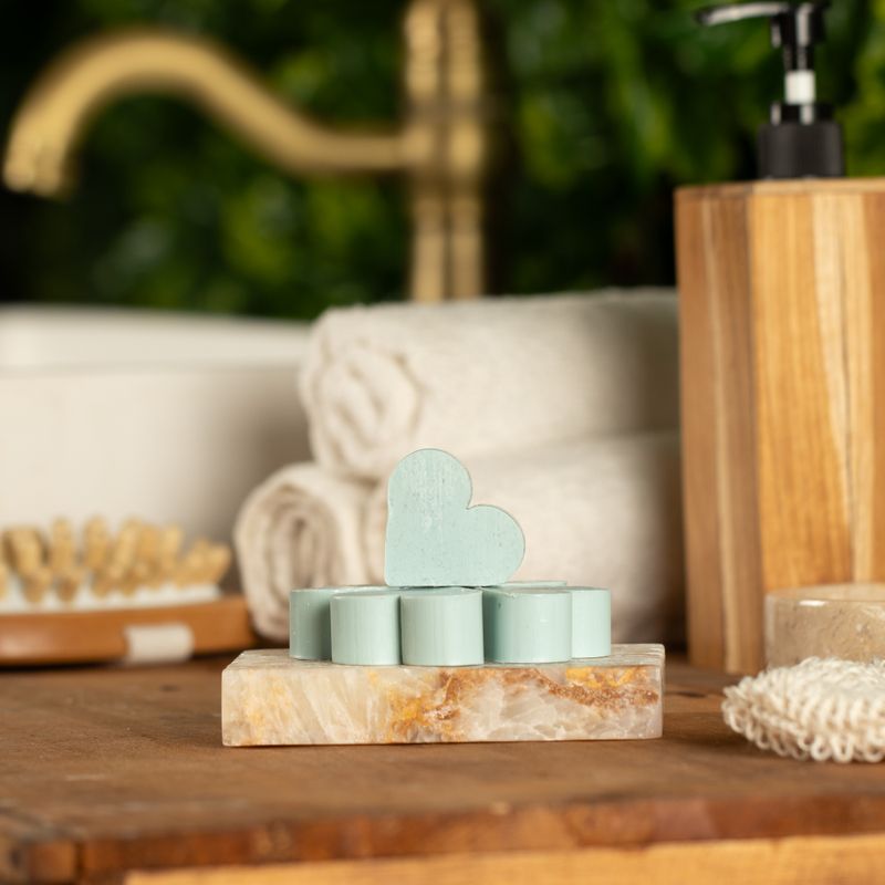 Herz Gästeseifen - Lotusblume