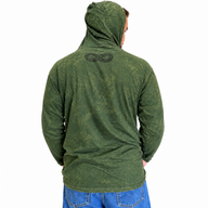 Kleines Stone-Washed Hoodie-Shirt mit Kängurutasche - Vintage-Türkis
