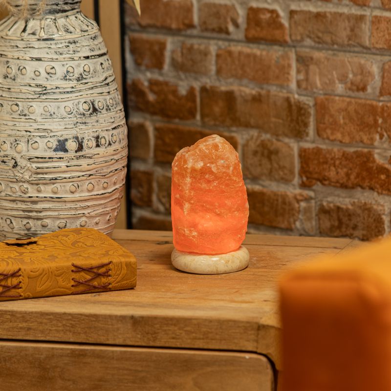 Hochwertige USB-Natursalzlampe - 11,5 cm (einzeln)