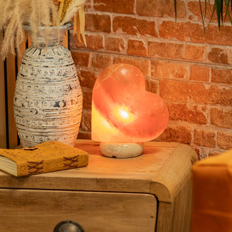 Handgefertigte Salzlampe - Herz