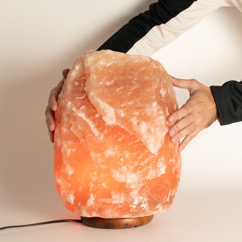Qualität: riesige natürliche Salzlampe – ca. 24–26 kg