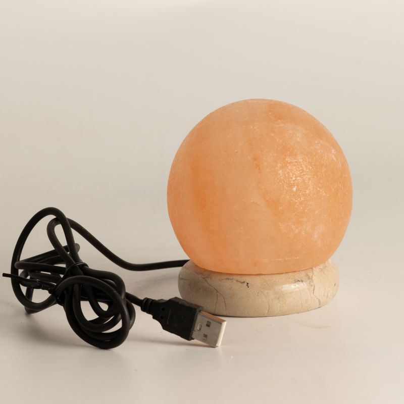 Qualitäts-USB-Ball-Salzlampe - 8 cm (mehrfarbig)