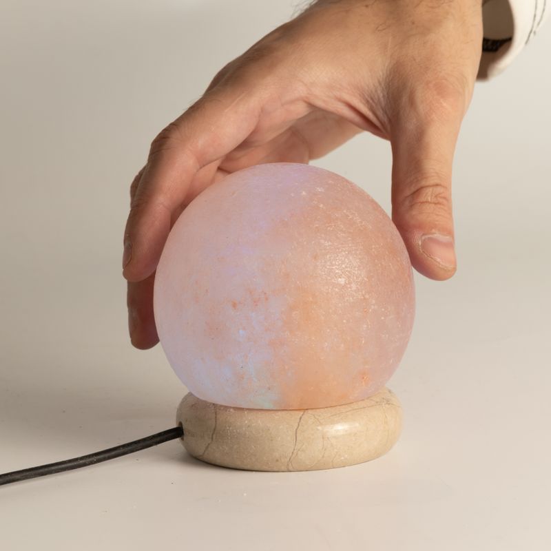 Qualitäts-USB-Ball-Salzlampe - 8 cm (mehrfarbig)