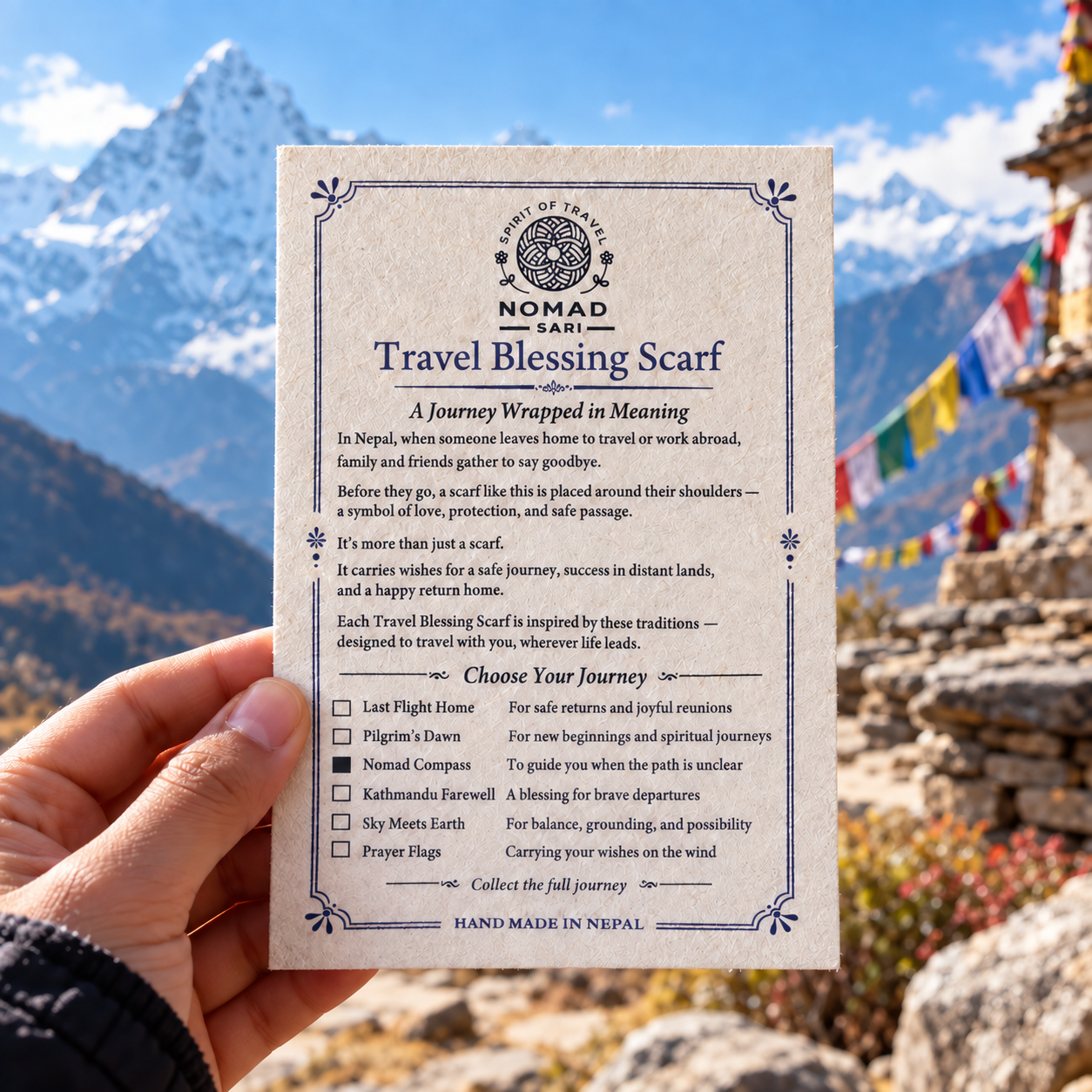 Reisesegen-Schals — Nomad Sari