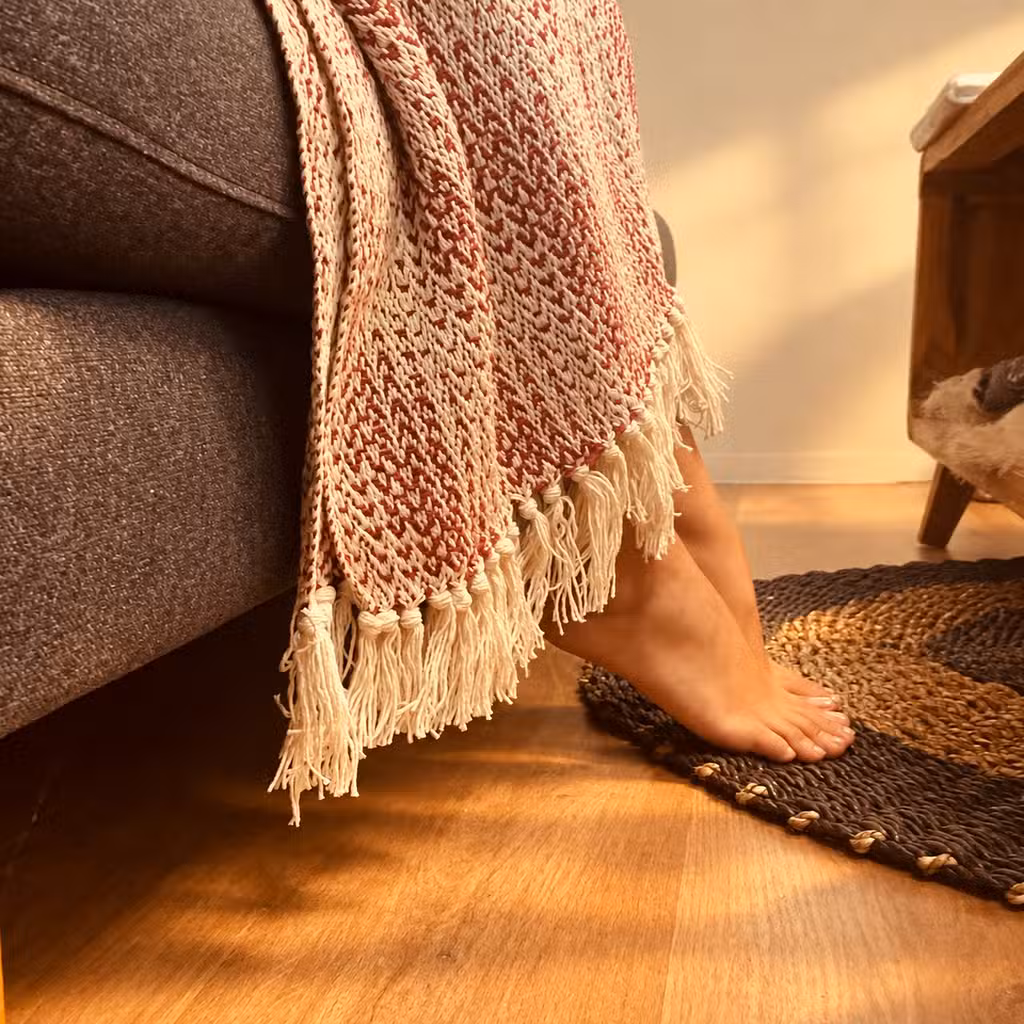 Gemütliche Boho-Baumwolldecken