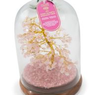 Edelstein-Kuppelgarten – Rosenquarz & LED-Lichter – 200 Splittersteine