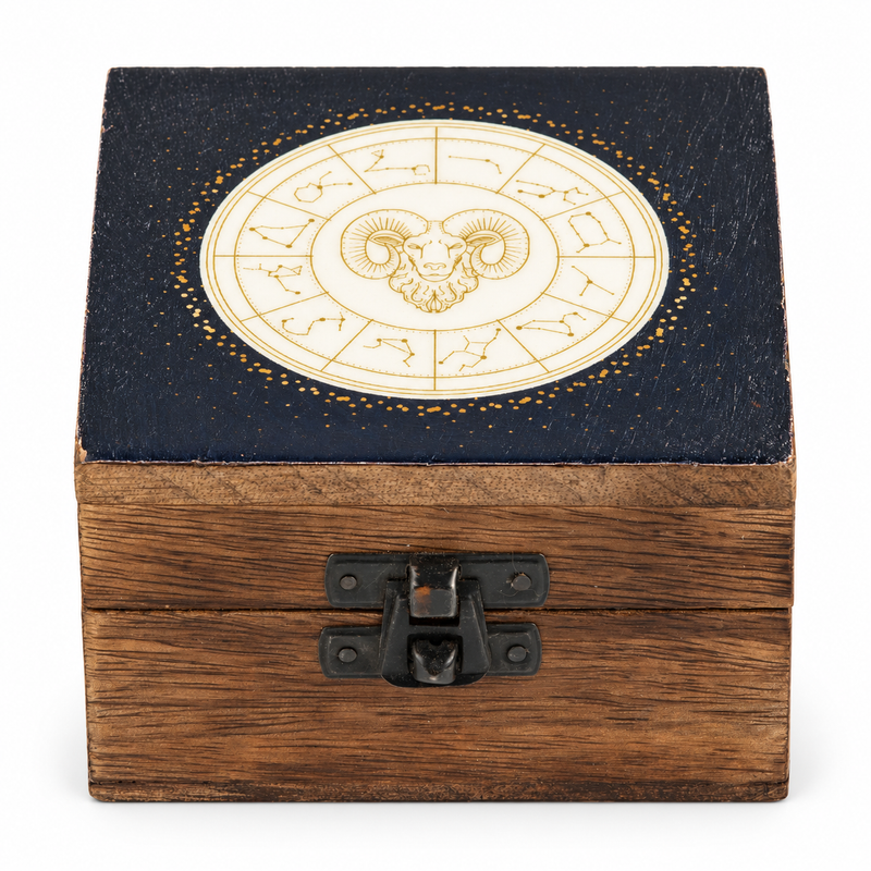 Kleine emaillierte Dose – Widder
