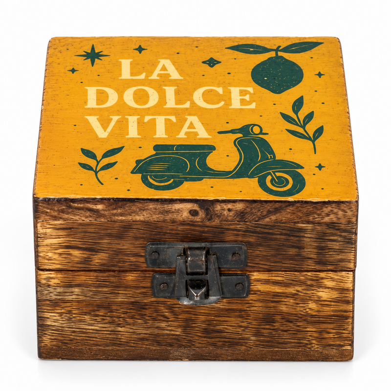 Kleine emaillierte Dose – La Dolce Vita