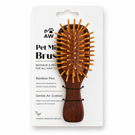 PAW Fellpflege-Tools – Mini-Bürste & Massage – Bambus-Stifte