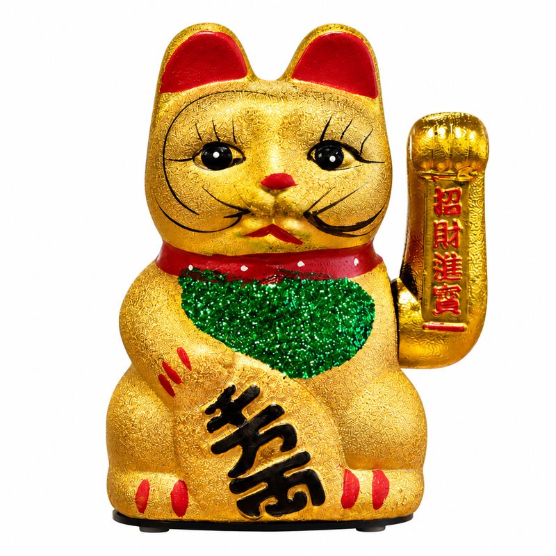 Klassische Glückskatze (Maneki-neko)