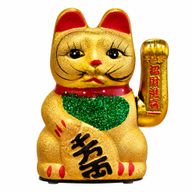 Klassische Glückskatze (Maneki-neko)