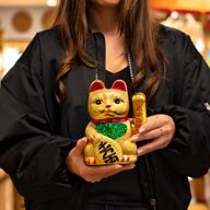Klassische Glückskatze (Maneki-neko)