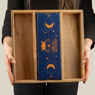 Blue Moon Phases Tarot-Tablett mit Kartenhalter