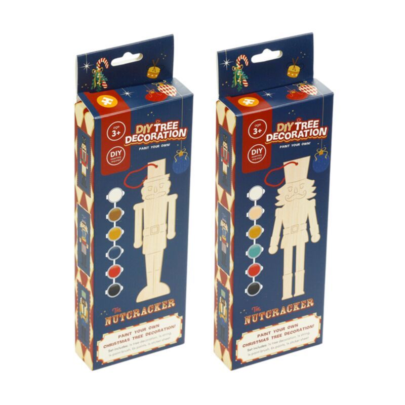 Weihnachten: Der Nussknacker – DIY-Weihnachtsbaumanhänger zum Selbstbemalen
