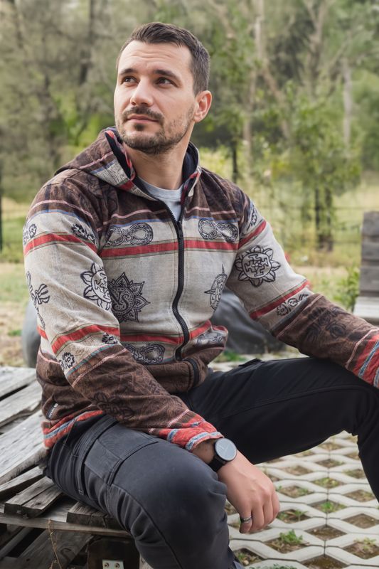 Nomad Sari Himalayan Soul Jacke – Stone Mandala – Medium