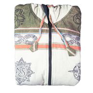 Größe M – Nomad Sari Himalayan Soul Jacke – Mantra-Grün