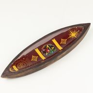 Emaillierte Räucherschale – Mangoholz – Pentagon