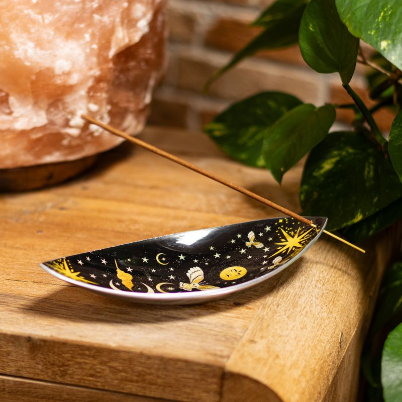 Emaillierte Räucherschale – Aluminium – Enchanted Night Owl