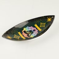 Emaillierte Räucherschale – Aluminium – Lotus Buddha Chakra